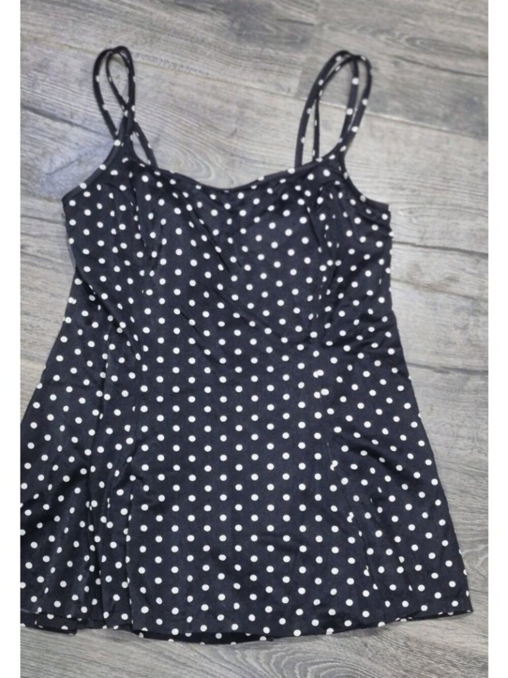 Longitude Skirted Slimming Pleated One-piece  PBathingsuit Women's Size 10